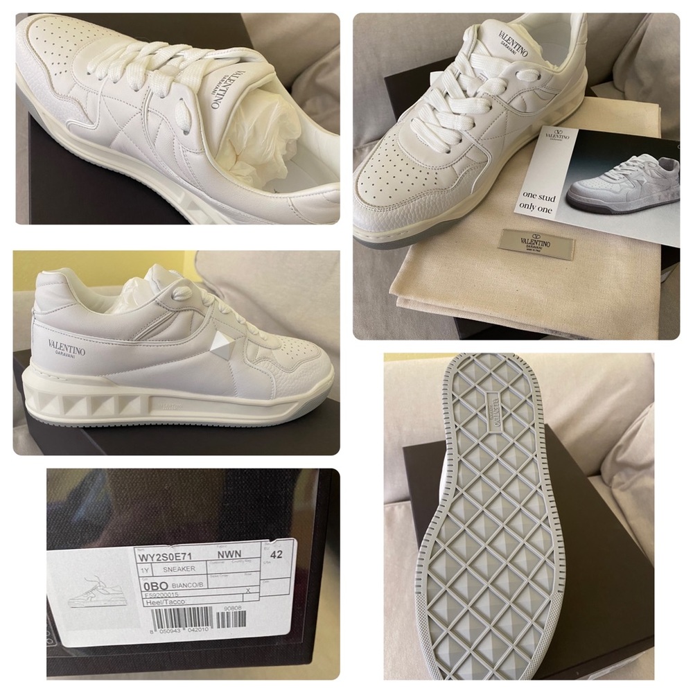 Valentino Men’s Garavani One Stud Sneakers.  New in box.
